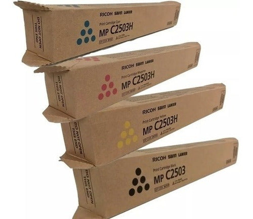 Kit De Toner Ricoh Mp C2503h Magenta/amarelo/preto/ciano