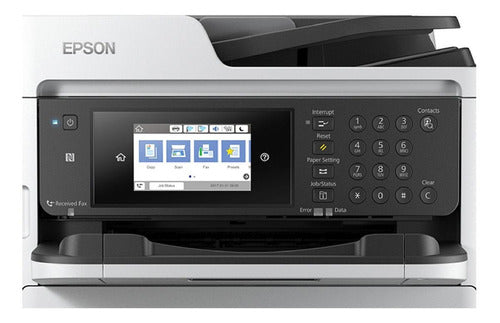 Impressora A Cor Multifuncional Epson Workforce Pro Wf-c5710 Com Wifi Branca E Preta 100v/240v Wf-c5710dwf