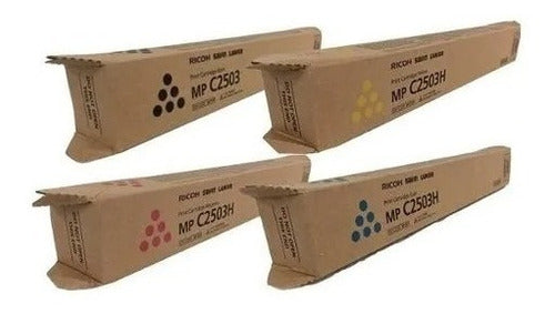 Kit De Toner Ricoh Mp C2503h Magenta/amarelo/preto/ciano
