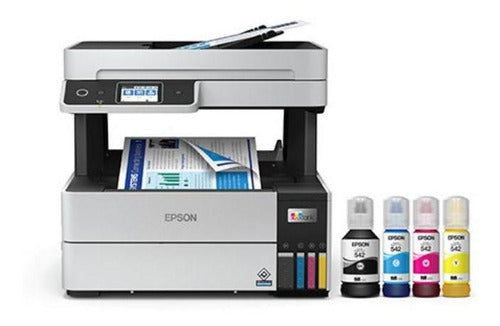 Impressora Multifuncional Tanque Tinta Colorida Epson L6490