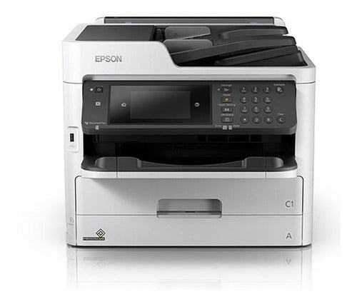 Impressora A Cor Multifuncional Epson Workforce Pro Wf-c5710 Com Wifi Branca E Preta 100v/240v Wf-c5710dwf